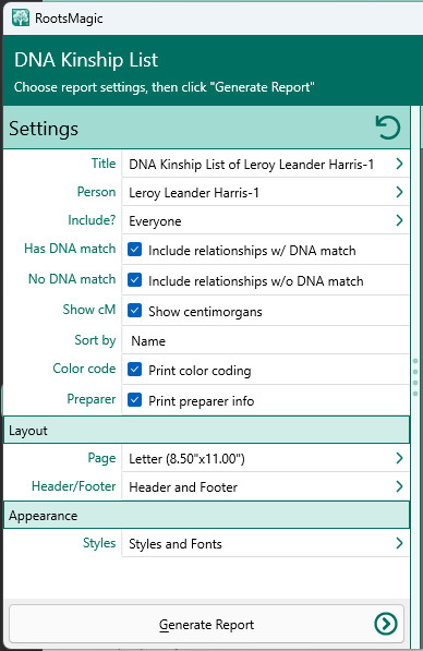 RM10_Publish-Reports-DNAKinshipList-Settings