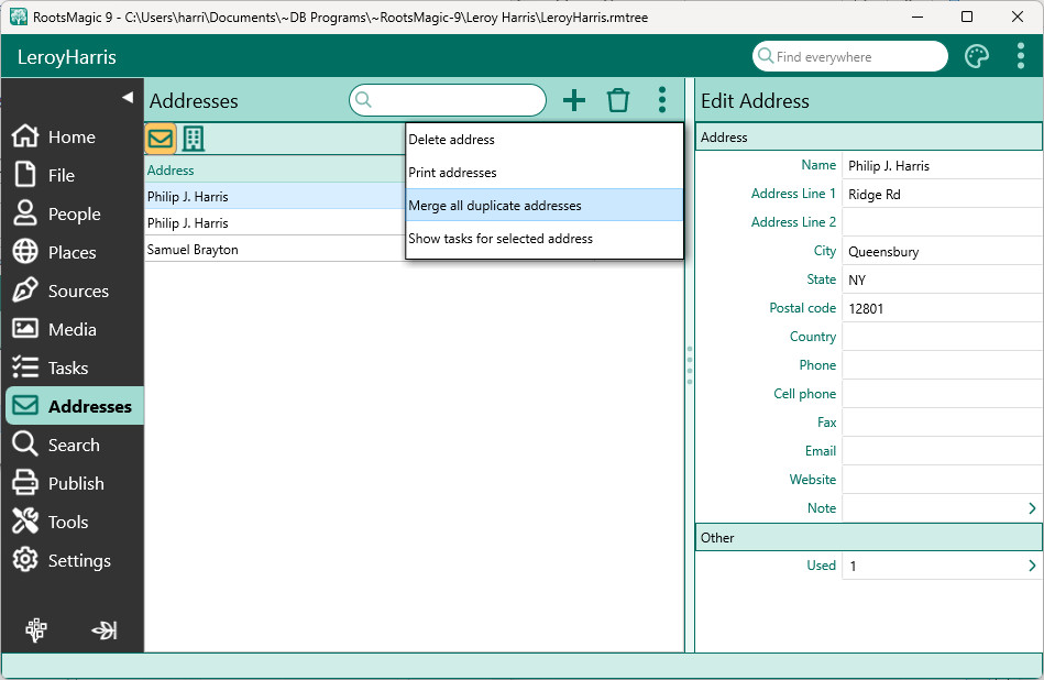 RM9_Merging_Duplicate_Addresses