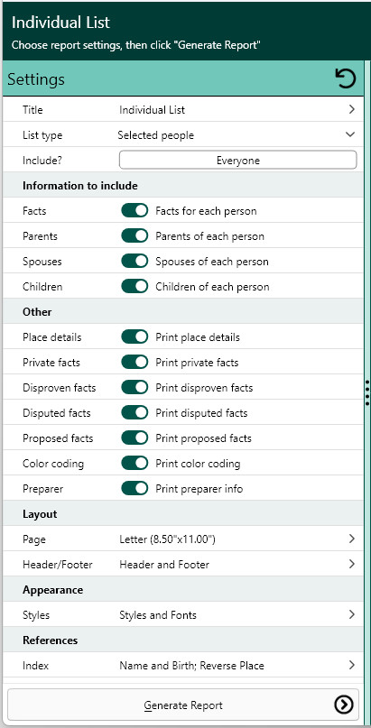 RM_Publish-Reports-IndividualList